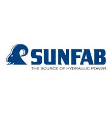 logo Sunfab hydraulik hersteller der Teilenummer SCM-056W-H-I43-W35-R1M-100